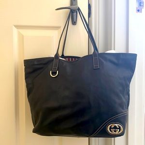 Gucci Leather Tote Bag